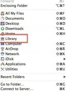 Come rendere visibile la cartella Libreria del tuo Mac