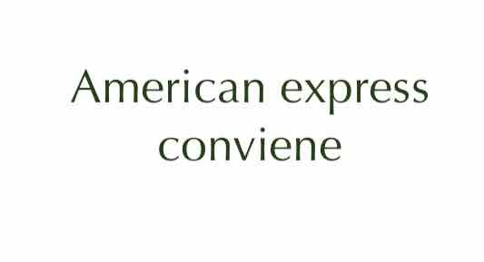 American express conviene